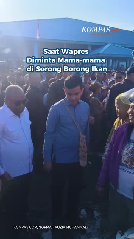 Saat Wapres Diminta Mama-mama Di Sorong Borong Ikan