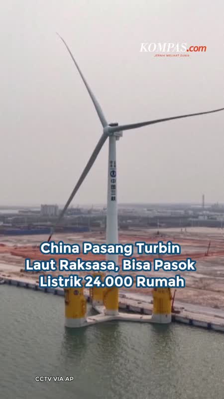 China Pasang Turbin Laut Raksasa, Bisa Pasok Listrik 24.000 Rumah