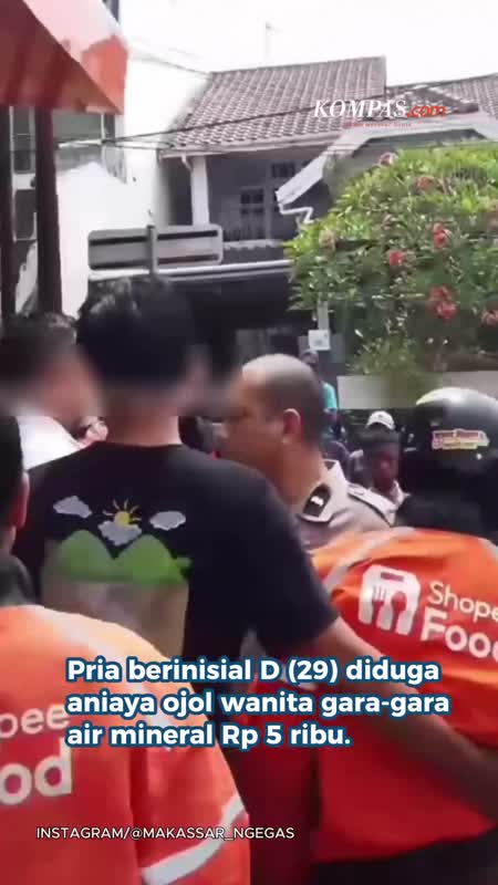 Gara-gara Air Mineral Rp 5.000, Pelanggan Diduga Aniaya Wanita Driver Ojol Di Makassar