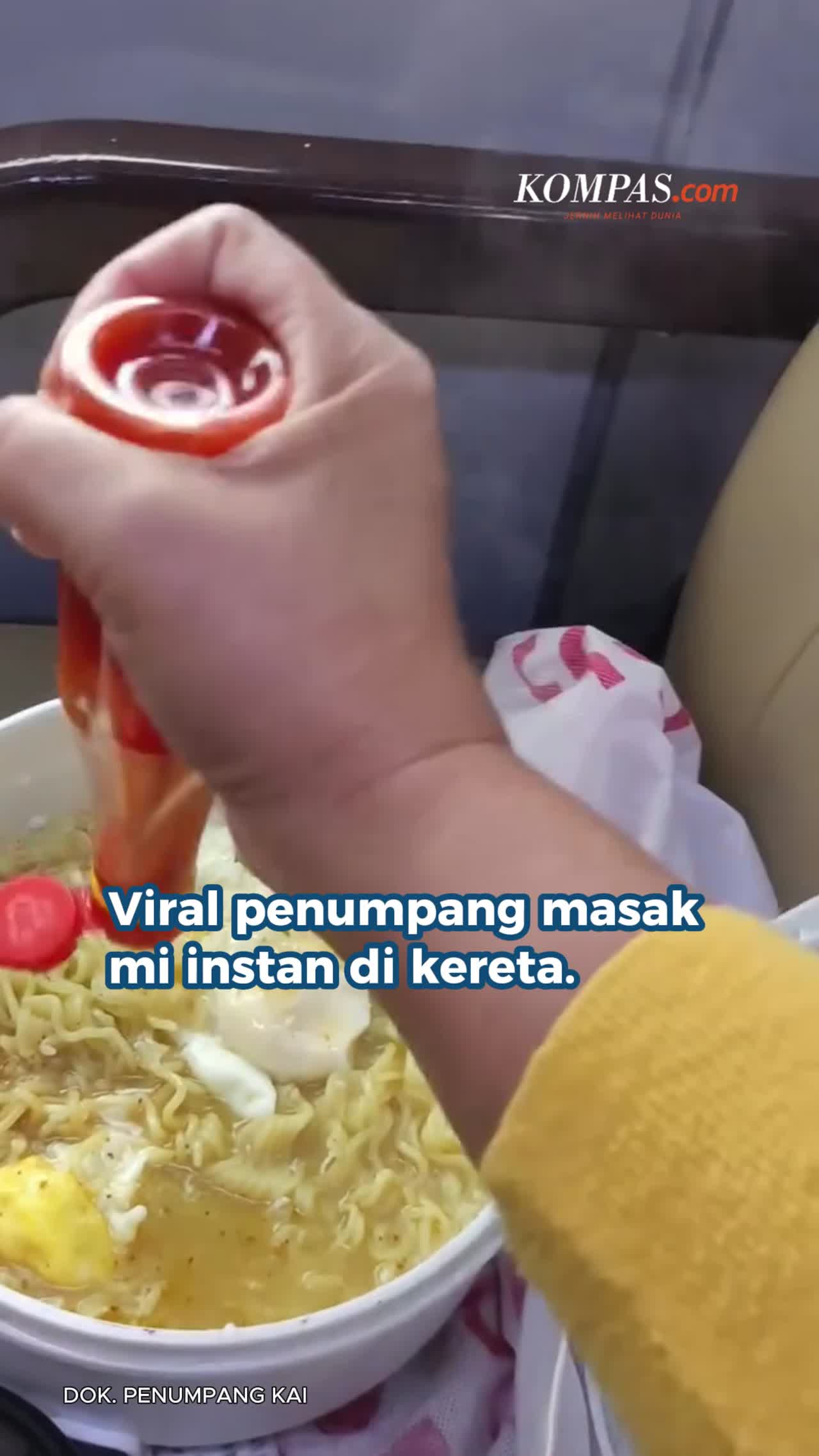 Penumpang Masak Mi Instan Di Kereta, KAI: Membahayakan