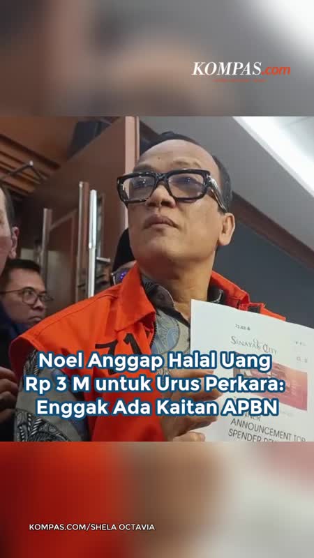 Noel Anggap Halal Uang Rp 3 M Untuk Urus Perkara: Enggak Ada Kaitan APBN