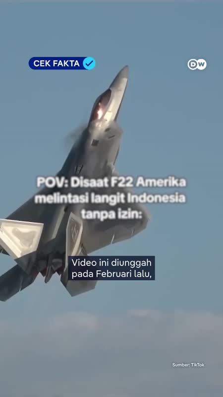 Benarkah F-22 AS Masuk RI Tanpa Izin dan Dicegat TNI?