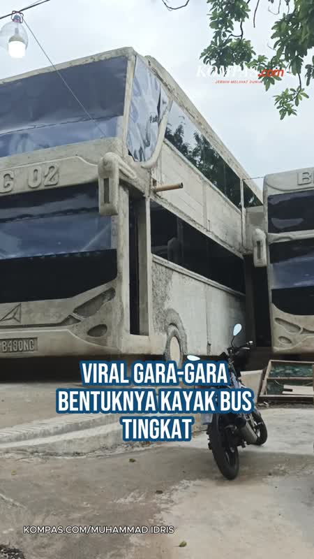 Viral, Rumah Berbentuk ala Bus Double Decker di Wonogiri