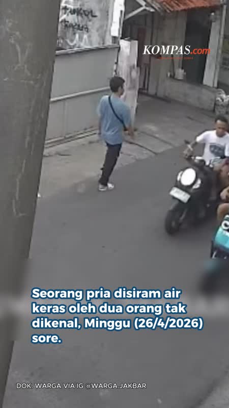 2 Pria Diduga Siram Air Keras Ke Pengendara Molis Di Cengkareng Jakbar