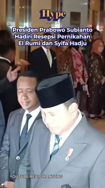 Presiden Prabowo Subianto Hadiri Resepsi Pernikahan El Rumi Dan Syifa Hadju