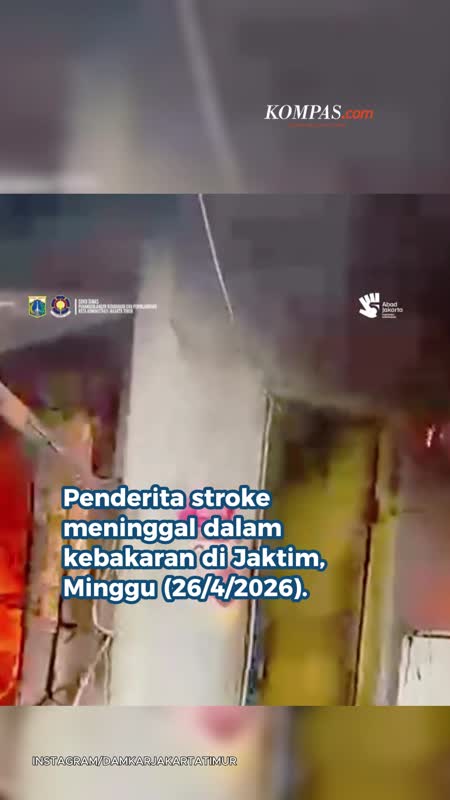 Penderita Stroke Meninggal Dalam Kebakaran Rumah Di Jaktim, Kamar Terkunci