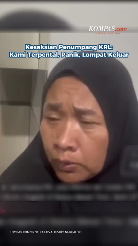 Kesaksian Penumpang KRL: Kami Terpental, Panik, Lompat Keluar