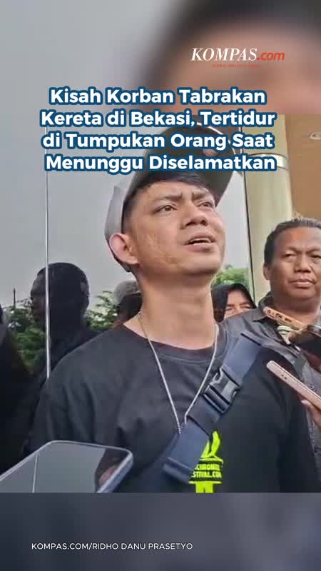 Kisah Korban Tabrakan Kereta di Bekasi, Tertidur di Tumpukan Orang Saat Menunggu Diselamatkan