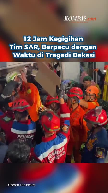 12 Jam Kegigihan Tim SAR, Berpacu dengan Waktu di Tragedi Bekasi