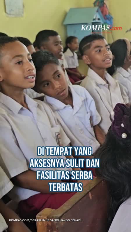 Senyum Siswa-siswa di Ngada, Sambut Bantuan dari Pembaca Kompas.com