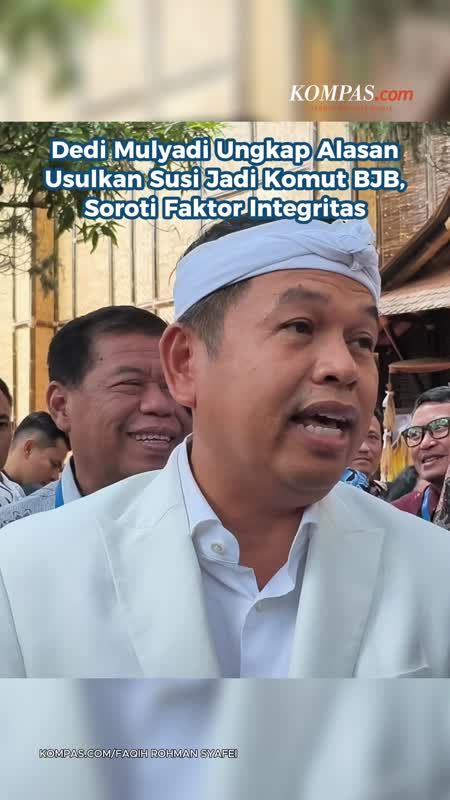 Dedi Mulyadi Ungkap Alasan Usulkan Susi Jadi Komut BJB, Soroti Faktor Integritas