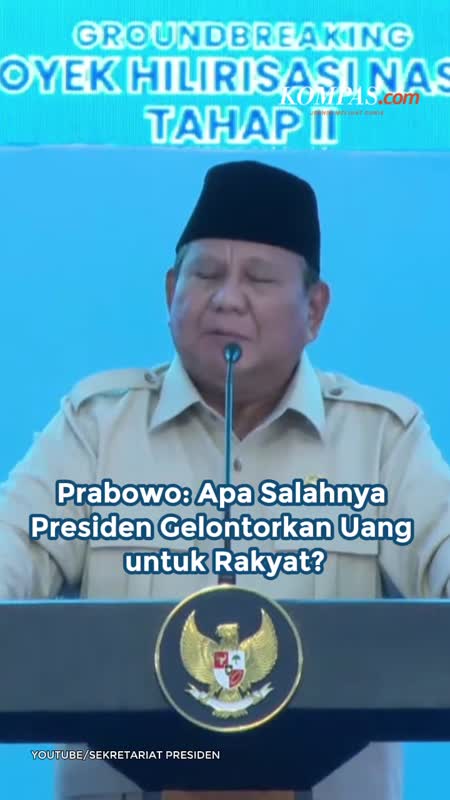 Prabowo: Apa Salahnya Presiden Gelontorkan Uang Untuk Rakyat?
