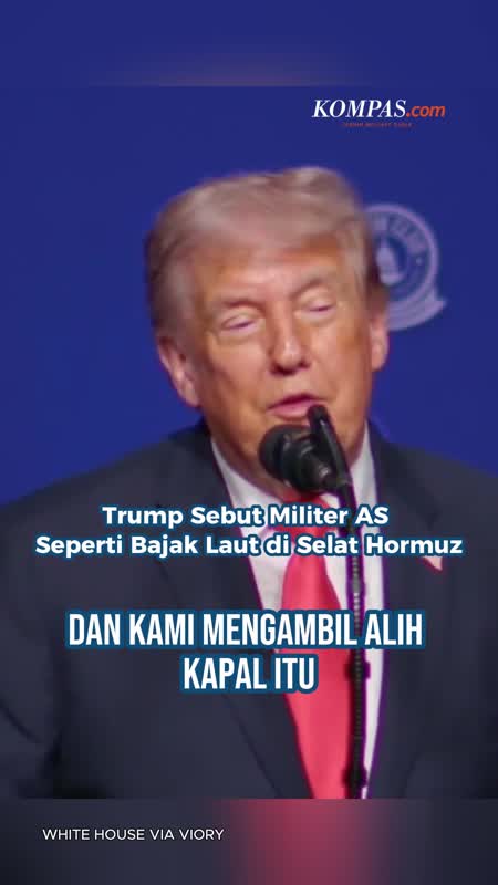 Trump Sebut Militer AS Seperti Bajak Laut di Selat Hormuz