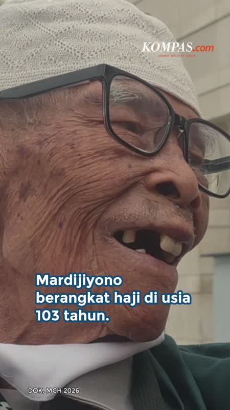 Berangkat Haji di Usia 103 Tahun, Mbah Mardijiyono: Saya Ingin Beribadah