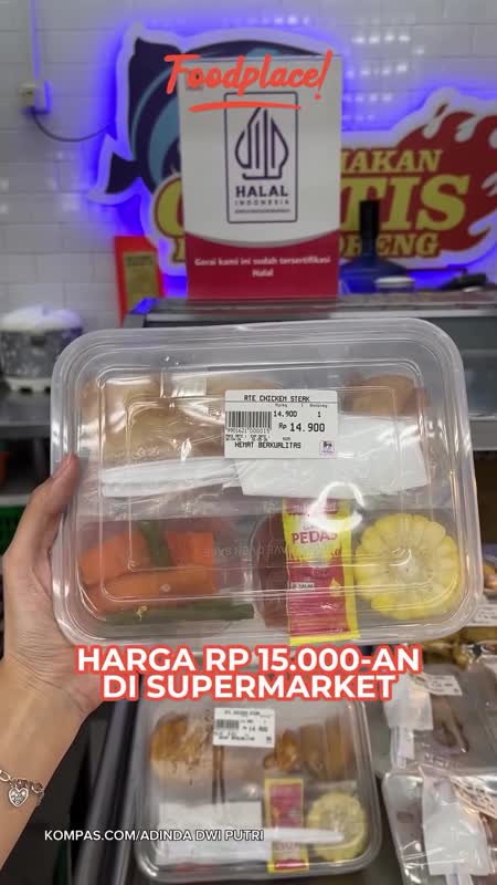 Nemu Paket Makan Rp 15 Ribu Lengkap Lauk dan Sayur