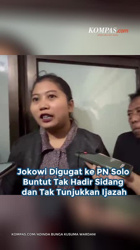 Jokowi Digugat ke PN Solo Buntut Tak Hadir Sidang dan Tak Tunjukkan Ijazah