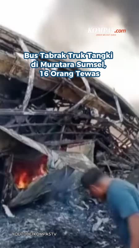 Bus Tabrak Truk Tangki Di Muratara Sumsel, 16 Orang Tewas