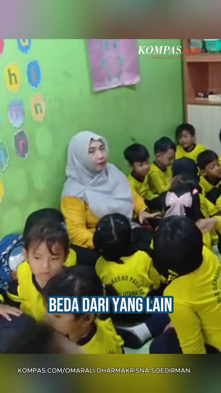 PAUD Di Koja, Ganti Biaya Sekolah Dengan Setoran Sampah Plastik Dan Kardus