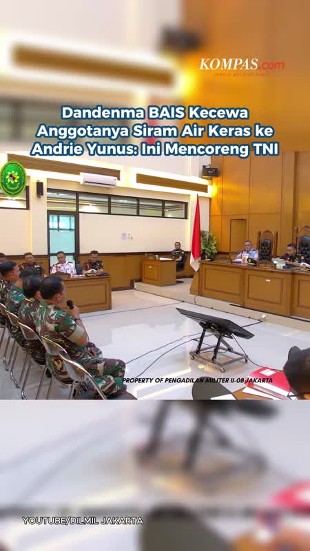 Dandenma BAIS Kecewa Anggotanya Siram Air Keras Ke Andrie Yunus: Ini Mencoreng TNI