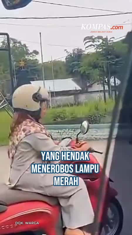 Bu Guru Adang Bus Terobos Lampu Merah, Kini Jadi Duta Lalu Lintas