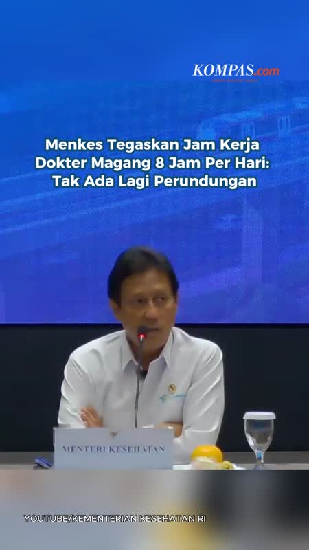 Menkes Tegaskan Jam Kerja Dokter Magang 8 Jam Per Hari: Tak Ada Lagi Perundungan