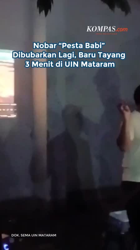Nobar “Pesta Babi” Dibubarkan Lagi, Baru Tayang 3 Menit Di UIN Mataram