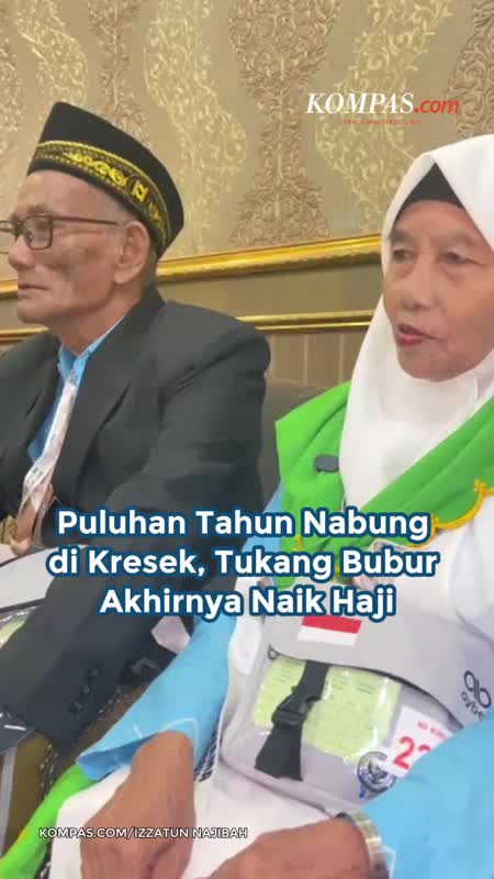 Puluhan Tahun Nabung Di Kresek, Tukang Bubur Akhirnya Naik Haji