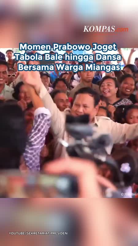 Momen Prabowo Joget Tabola Bale Hingga Dansa Bersama Warga Miangas