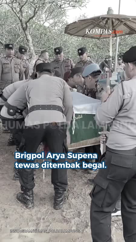 Polisi Tewas Ditembak Begal, Kapolda Lampung Hormat Kepada Brigadir Arya