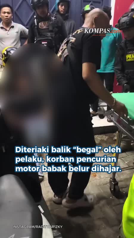 Diteriaki "Begal" Oleh Pencuri Motornya, Korban Dihajar Saat Kejar Pelaku