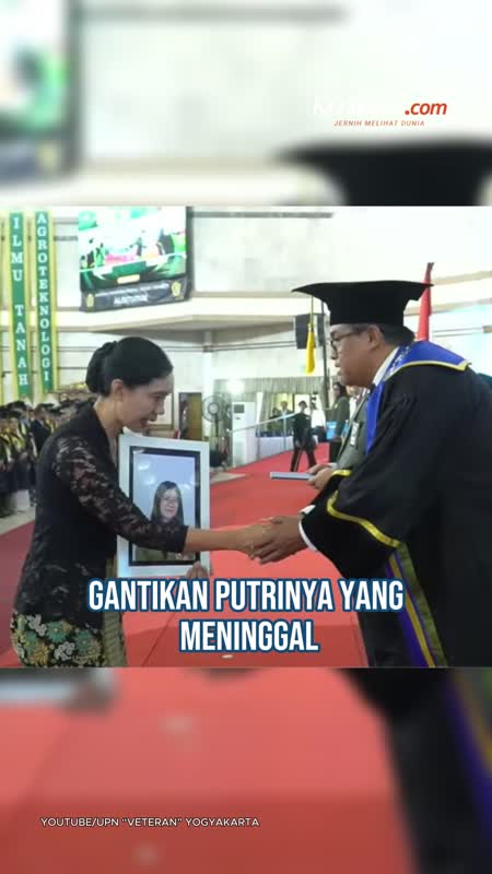 Kisah Ibu Gantikan Wisuda Anaknya yang Meninggal Saat Tolong Sahabat