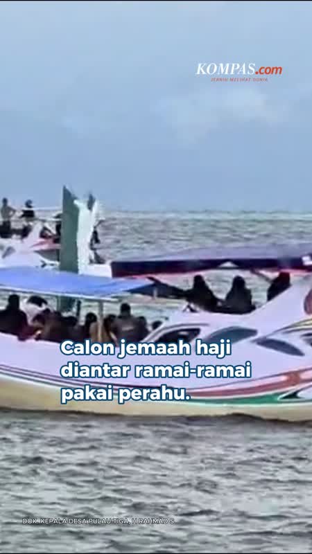 Tradisi di Morowali, Jemaah Haji Diantar Ramai-Ramai Pakai Perahu