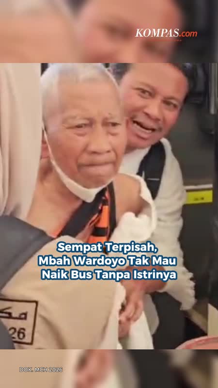 Sempat Terpisah, Mbah Wardoyo Tak Mau Naik Bus Tanpa Istrinya