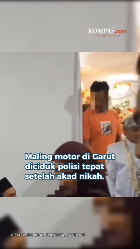Maling Motor Di Garut Diciduk Polisi Usai Akad Nikah