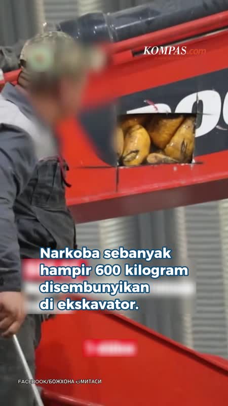 600 Kg Narkoba Disembunyikan Di Ekskavator, Dibongkar Di Uzbekistan