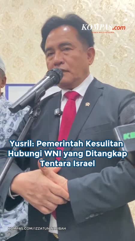 Yusril: Pemerintah Kesulitan Hubungi WNI yang Ditangkap Tentara Israel