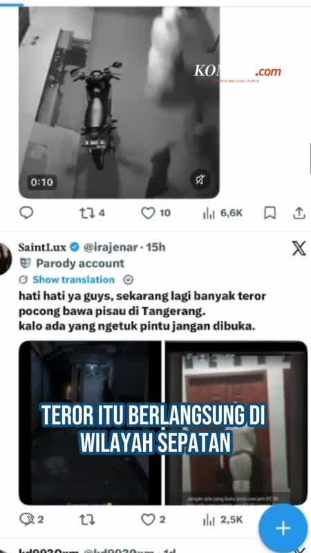 Viral Teror Pocong Di Tangerang, Polisi Curiga Modus Pencurian