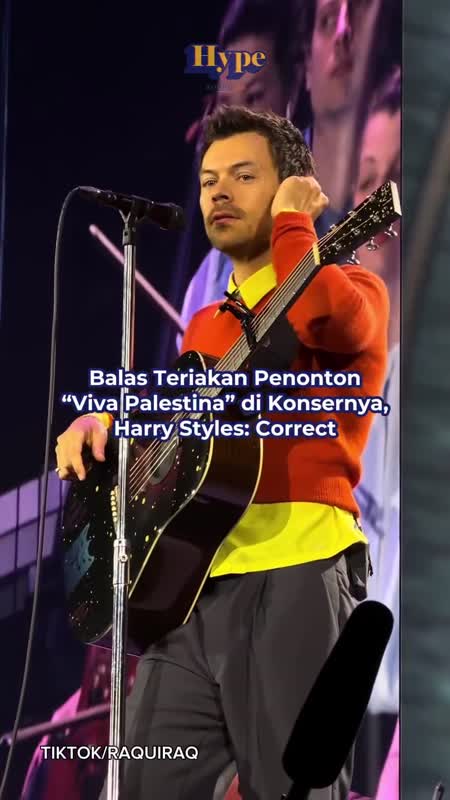 Balas Teriakan Penonton “Viva Palestina” Di Konsernya, Harry Styles: Correct