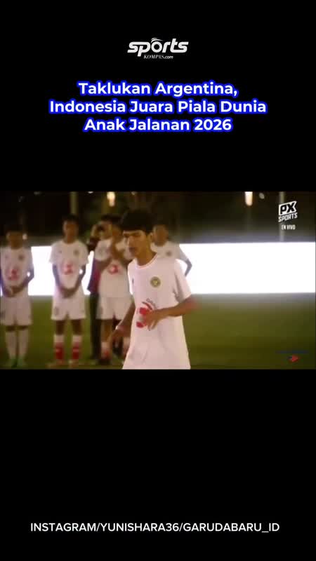 Taklukan Argentina, Indonesia Juara Piala Dunia Anak Jalanan 2026