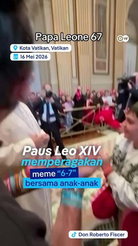 Paus Leo XIV Ikut Meme 6–7 Viral