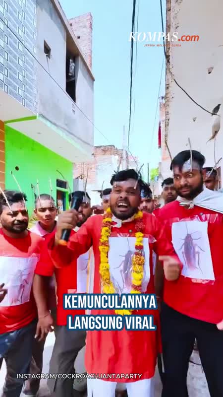 Partai Kecoak Hebohkan India, Cari Anggota Pengangguran, Pemalas, Suka Mengeluh