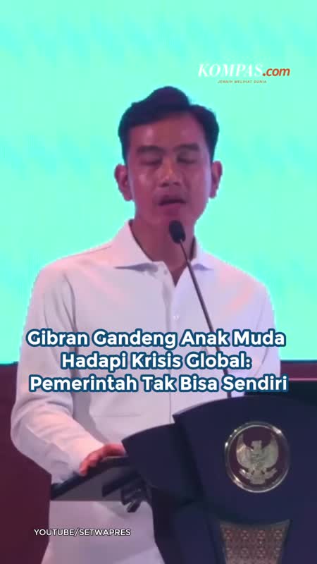 Gibran Gandeng Anak Muda Hadapi Krisis Global: Pemerintah Tak Bisa Sendiri