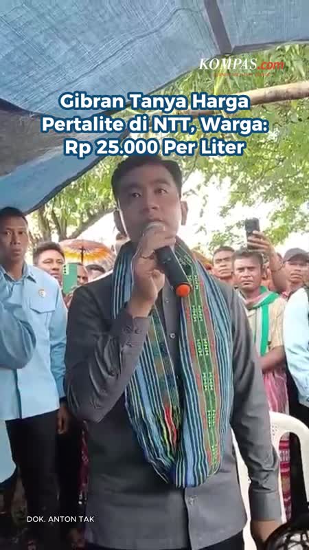 Gibran Tanya Harga Pertalite di NTT, Warga: Rp 25.000 Per Liter
