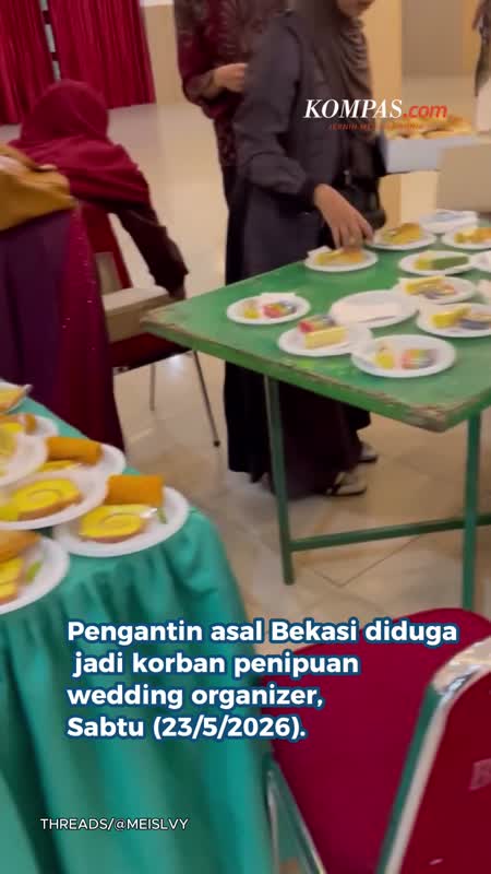 Diduga Ditipu WO, Resepsi Pengantin Di Bekasi Tanpa Dekorasi Dan Hidangan
