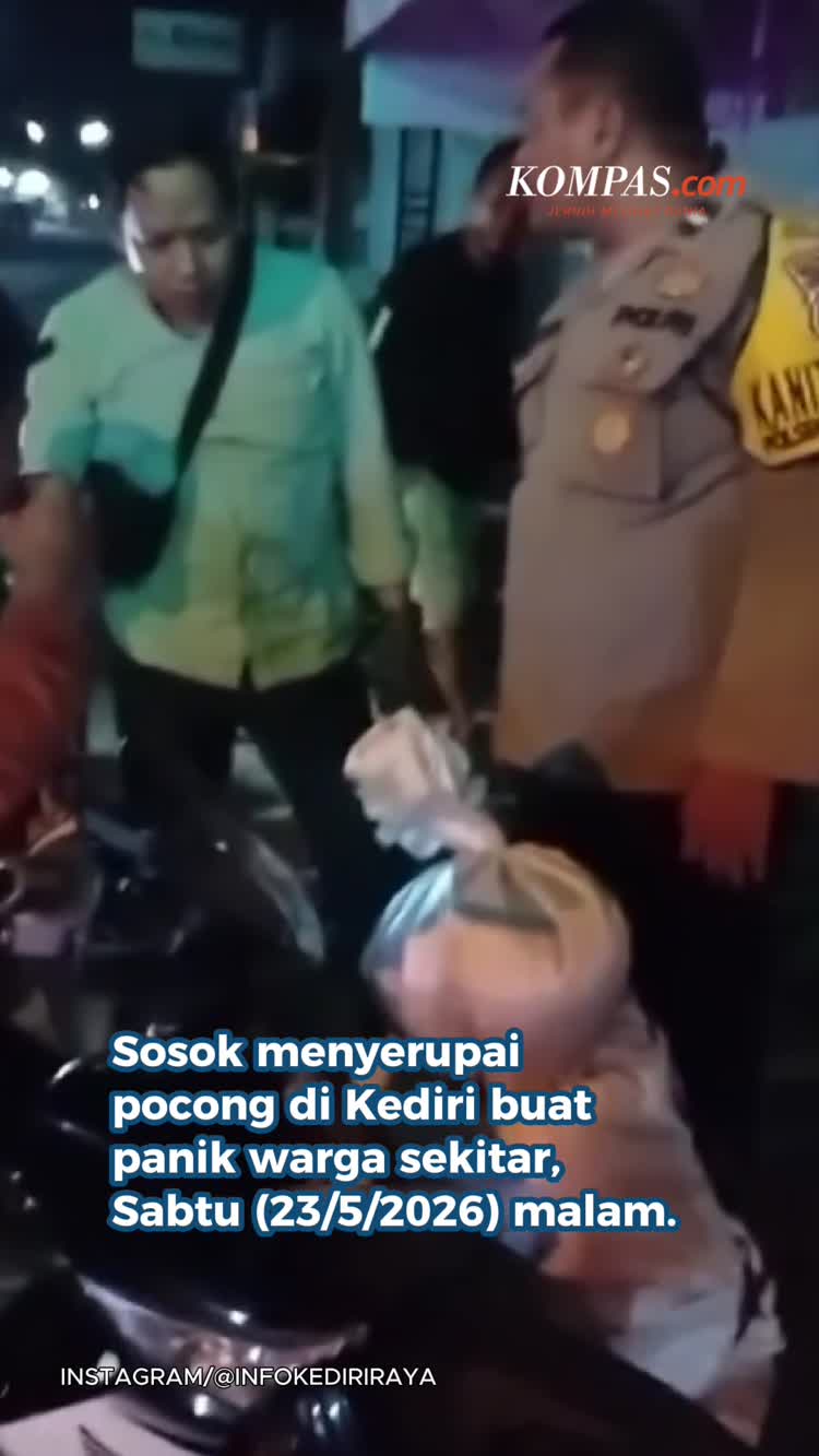 Pocong Gentayangan Kediri Ternyata Cuma Bocah Cari Konten TikTok