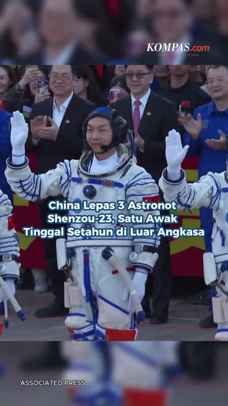 China Lepas 3 Astronot Shenzou-23, Satu Awak Tinggal Setahun Di Luar Angkasa