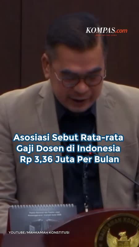 Asosiasi Sebut Rata-rata Gaji Dosen Di Indonesia Rp 3,36 Juta Per Bulan