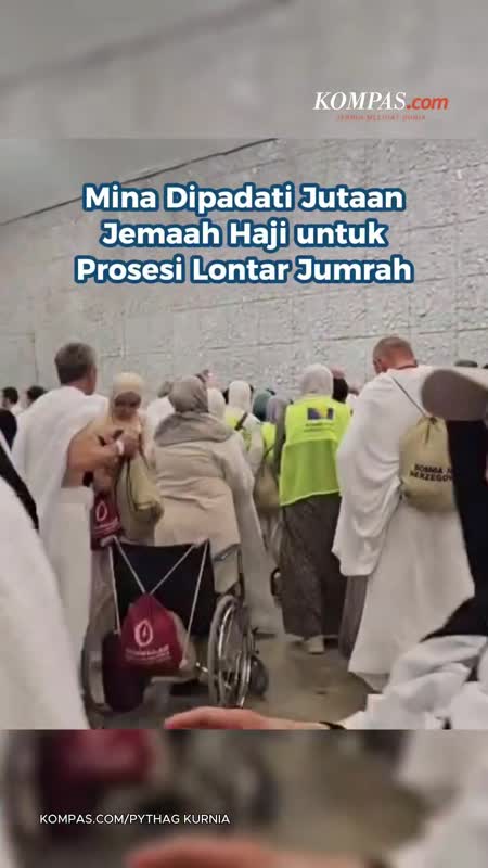 Mina Dipadati Jutaan Jemaah Untuk Prosesi Lontar Jumrah