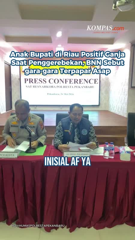 Anak Bupati di Riau Positif Ganja Saat Penggerebekan, BNN Sebut gara-gara Terpapar Asap