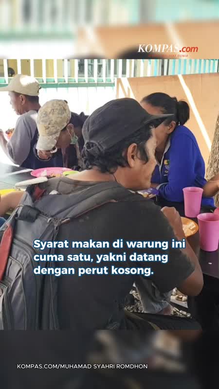 Cukup Bawa Perut Kosong, Siapa Pun Bisa Makan Gratis Di Warung Ini